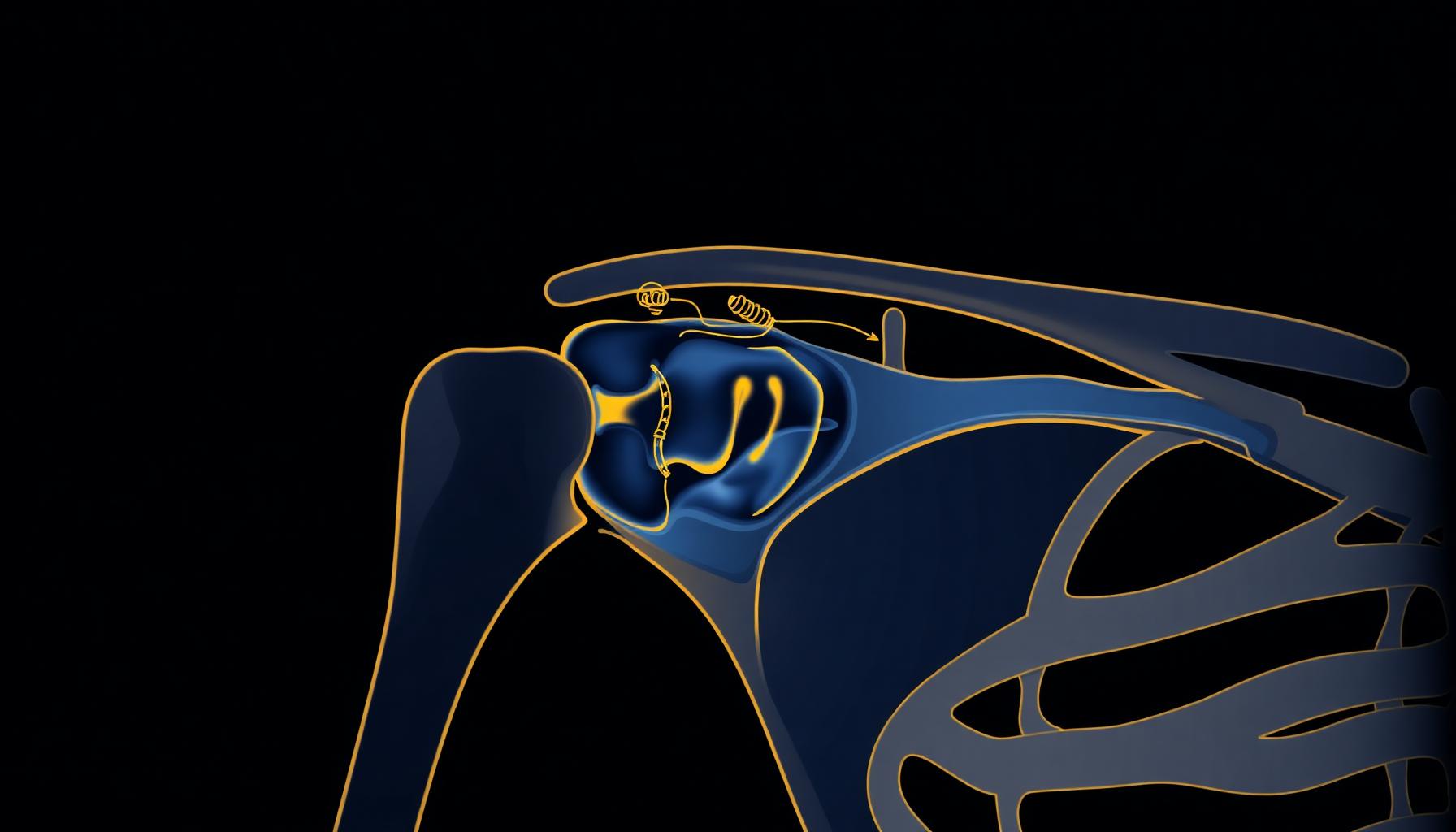 Illustrazione anatomica della spalla